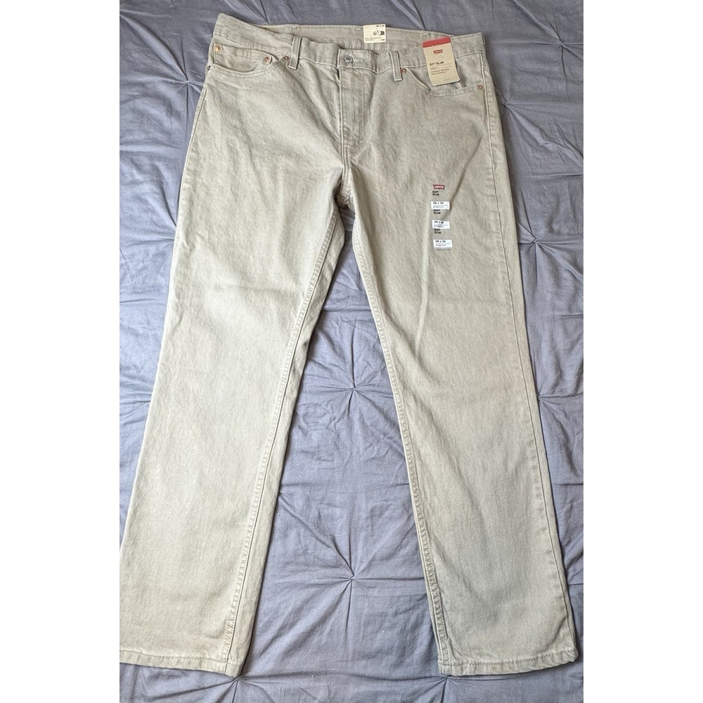 Men's Levi 511 Slim Stretch 38 X 30 Tan Jeans New With Tags